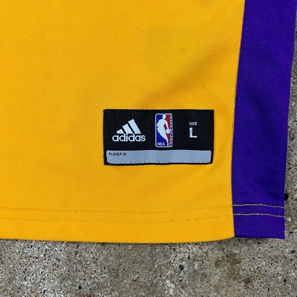 Adidas Los Angeles Lakers Kobe Bryant #24 Youth Size Large Yellow Basketball NBA